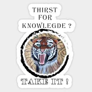 Hungry Tiger Sticker